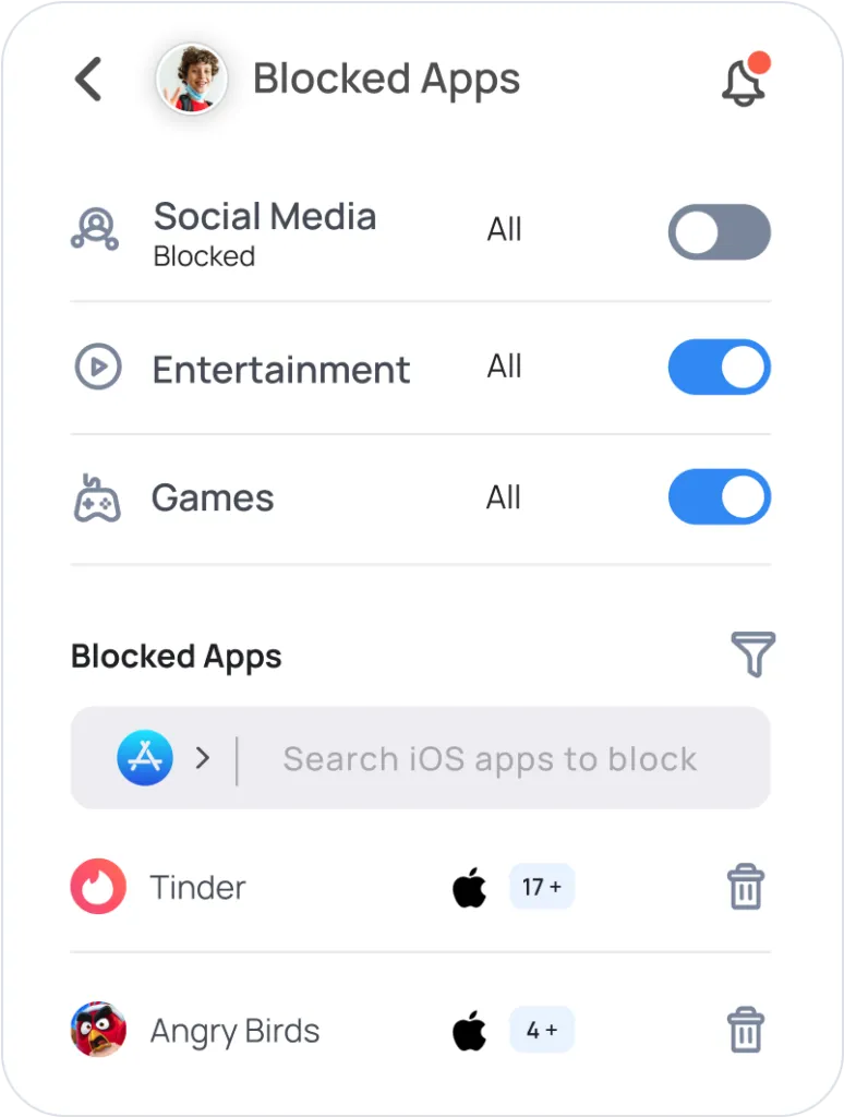 blocking app like Wizz app safety using mobicip 