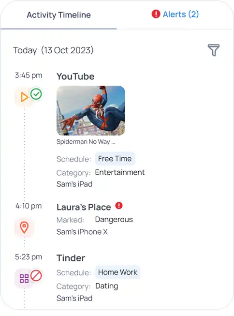 parents using AirTags to monitor kids