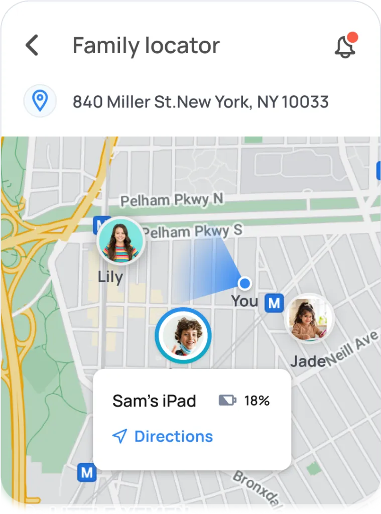 Keep your child's information private  and  Family Locator using mobicip 