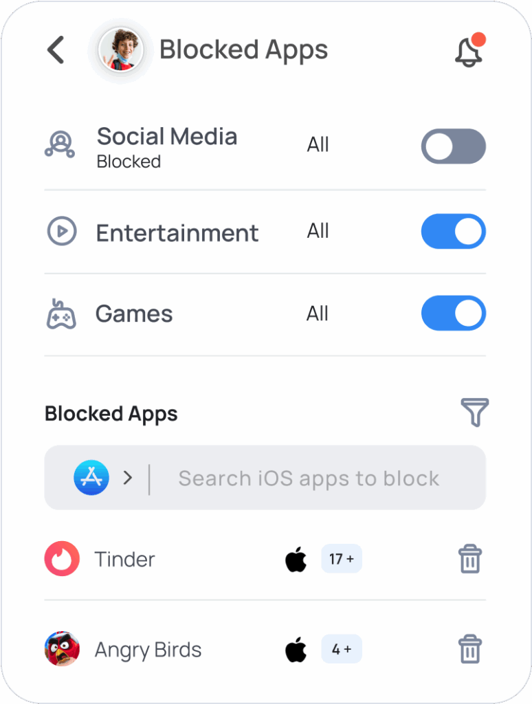 Harmful apps for kids and how to bock them using mobicip