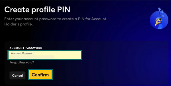 Enabling PIN in Peacock