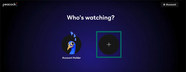 Peacock app profile