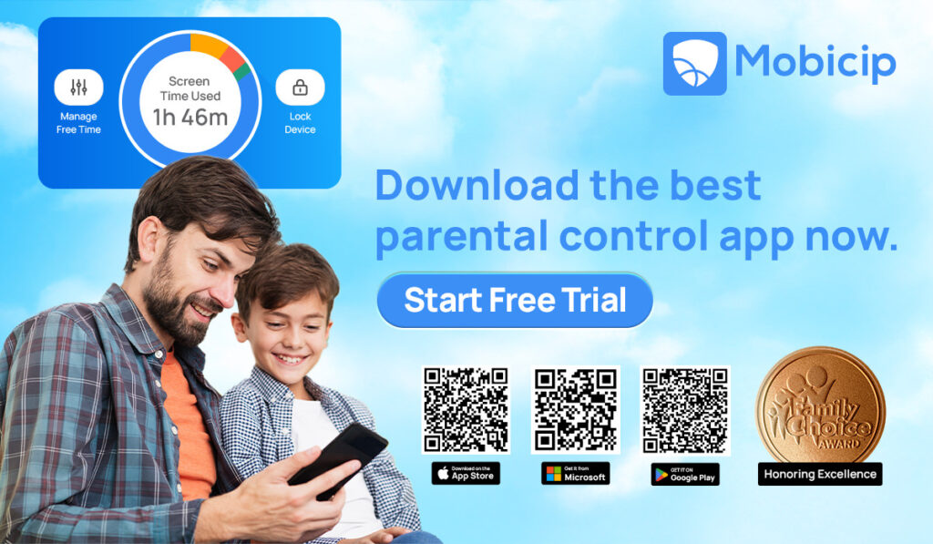 Download Mobicip, the best parental control app.