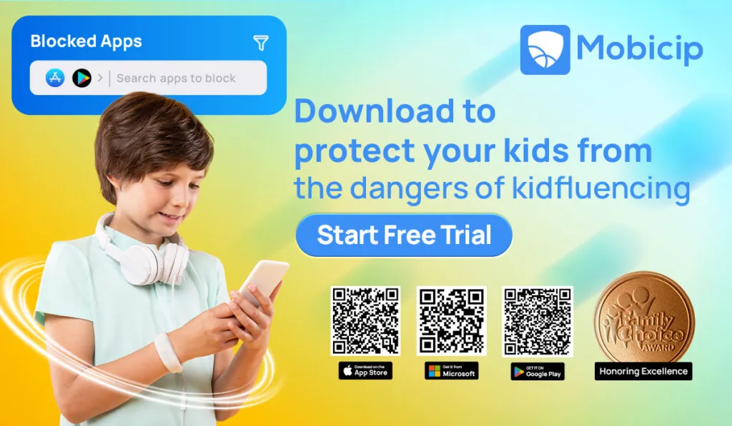 How mobicip can help in protecting kids from the danger of Kidfluencers