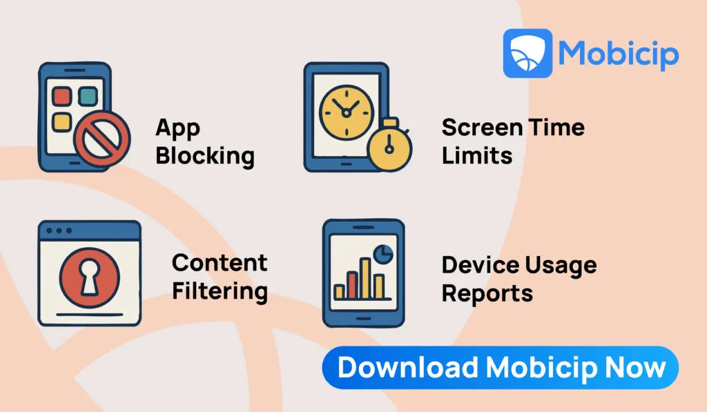 Monitor child's online activity using mobicip