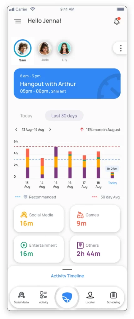 Healthy tech boundaries for kids seating up  activity insights 