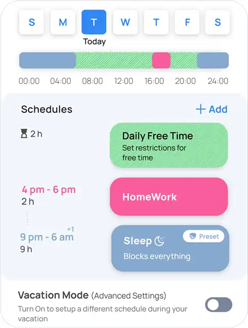 Healthy tech boundaries for kids and schedule screentime