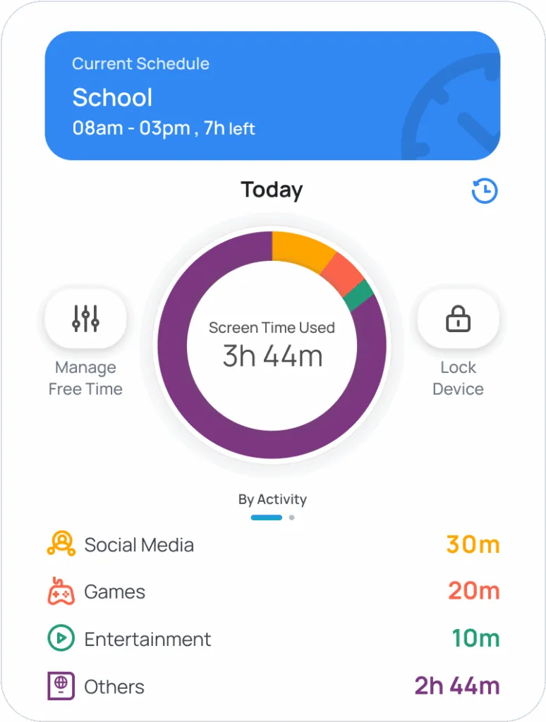 educational content active while blocking distractions