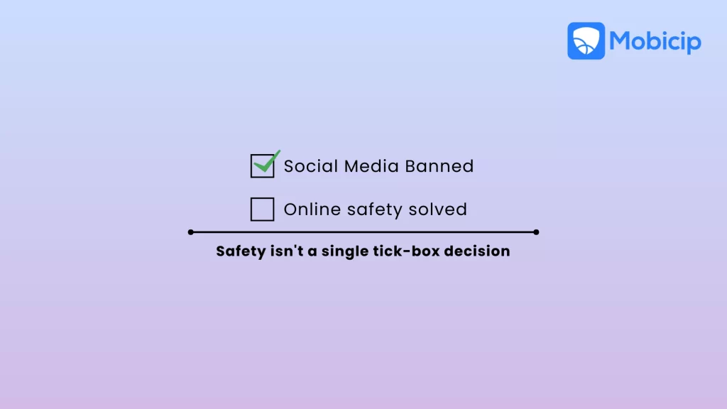 Visualizing why a Social media ban for kids is not a single tick-box decision