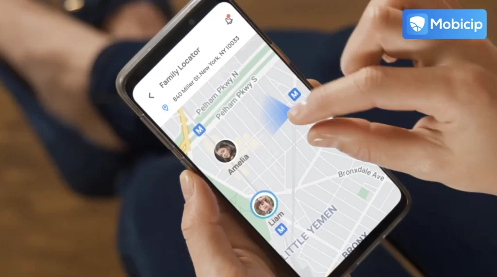 Real-time location tracker Mobcip